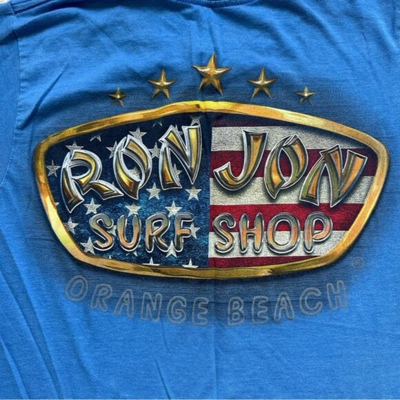 Ron Jon Surf Shop | Patriotic Short Sleeve Graphic Logo Tee Shirt | Size Small - Picture 5 of 10